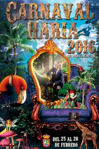Cartel anunciador del Carnaval de Haría 2016