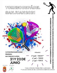 El Ayuntamiento y VivHaría organizan un torneo de pádel con motivo del Día de San Juan