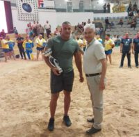 El luchador Rayco García se alza con el trofeo de ‘Máximo tumbador’ de la Liga Cabildo de Lanzarote