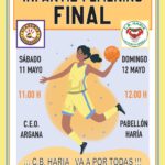 Final de la Liga Infantil Femenina de Baloncesto: C.B Haría La Vuelta Arriba vs Academia Lanzabasket